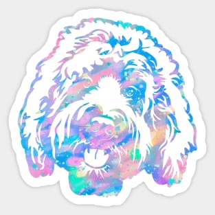 Golden doodle Sticker